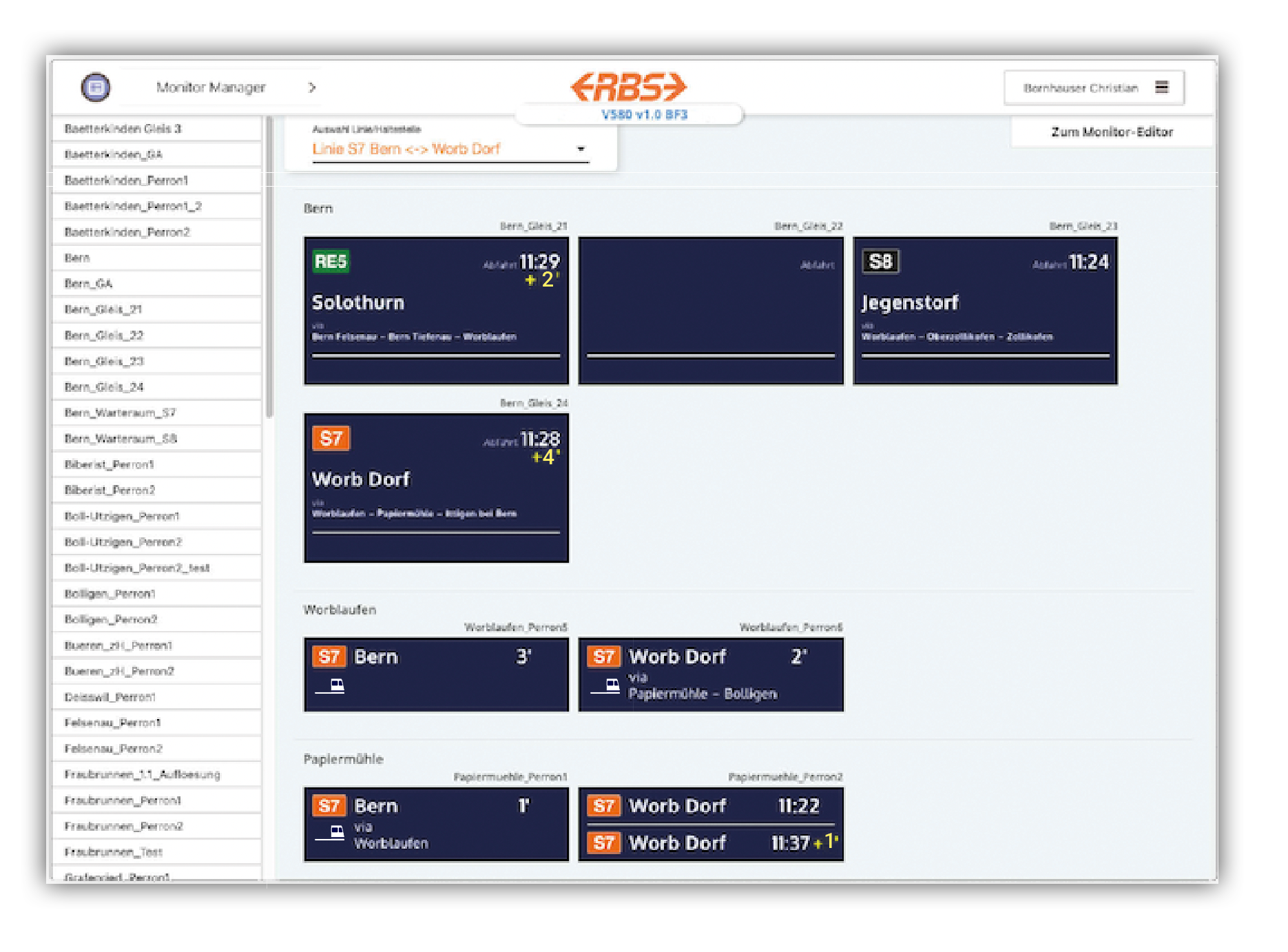 Display Manager : Information dynamique des passagers dans les transports publics